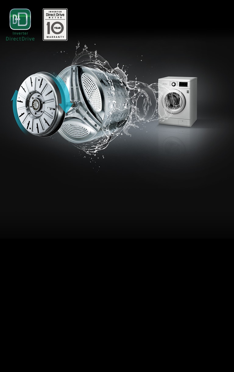 LESS VIBRATION, LESS NOISE with Inverter Direct Drive