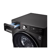 LG 12kg | Front Loader Washer | AI DD™ | Steam™ | TurboWash™, top right drawer open detail, F4V9BWP2EE, thumbnail 6