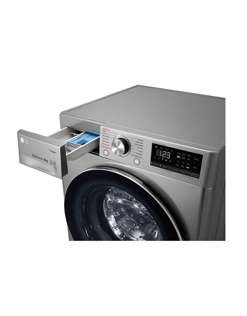 9kg Front Load Washing Machine F4V3TNP6WE LG E.A.