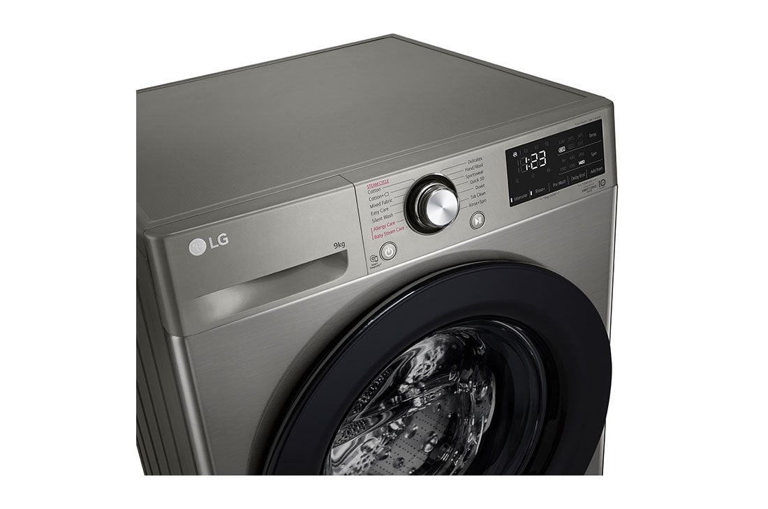 LG 9kg | Front Load Washer | AI DD™ | Steam™, F4R3VYG6P, F4R3VYG6P, thumbnail 3
