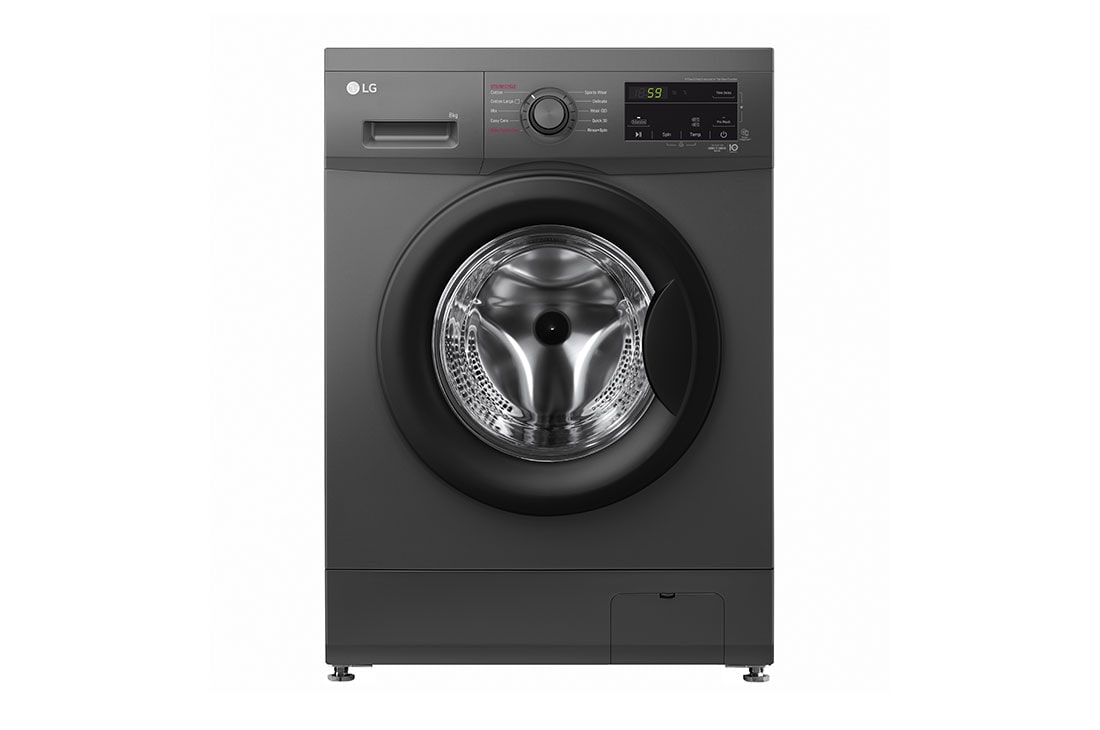LG 8 Kg | Front Load Washing Machine | AI DD™ | Steam™ |, Washing Machine Front View, F4J3TYG6J