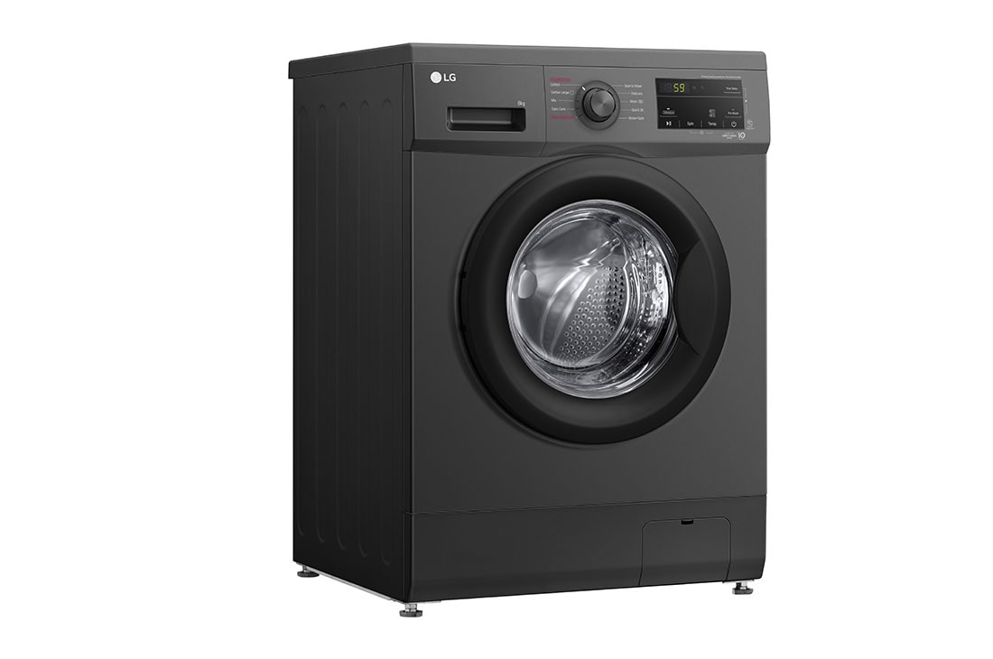 LG 8 Kg | Front Load Washing Machine | AI DD™ | Steam™ |, Washing Machine Left View, F4J3TYG6J, thumbnail 8