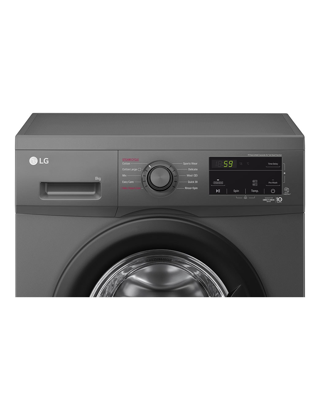 Lg front load washing on sale machine functions