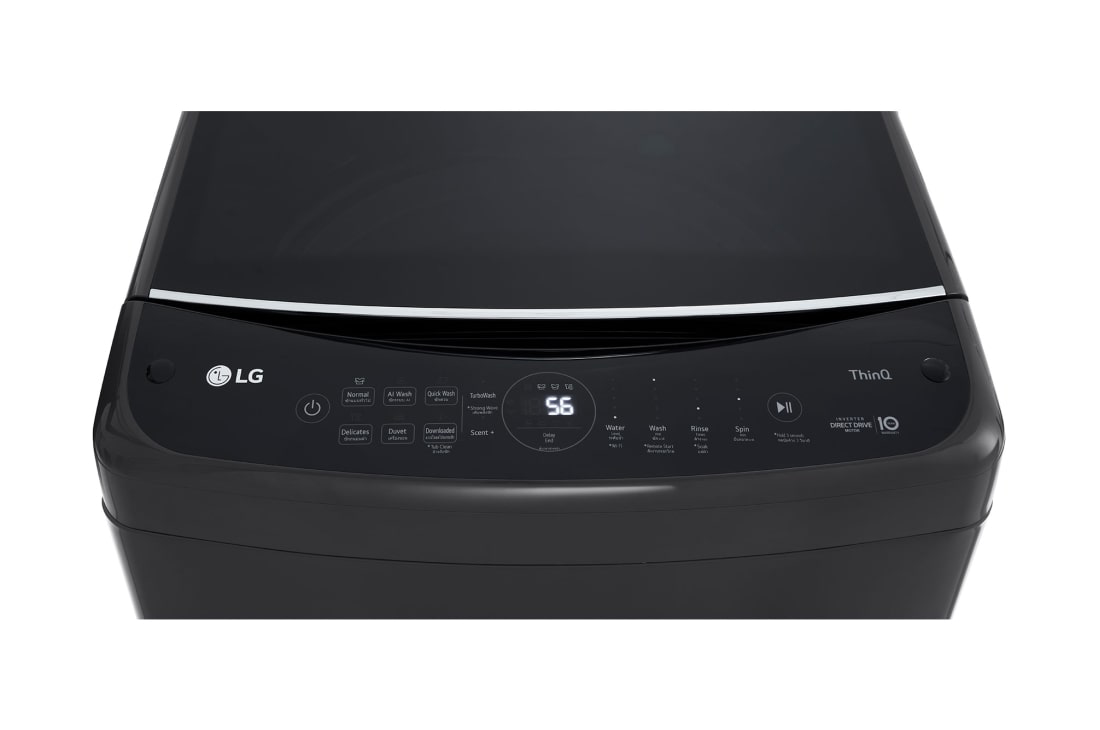 LG 19kg | Top Load Washer | Inverter Direct Drive | AI DD™ | 6 Motion |TurboDrum™ , Control Panel Detail, T19H3SDHT2, thumbnail 4