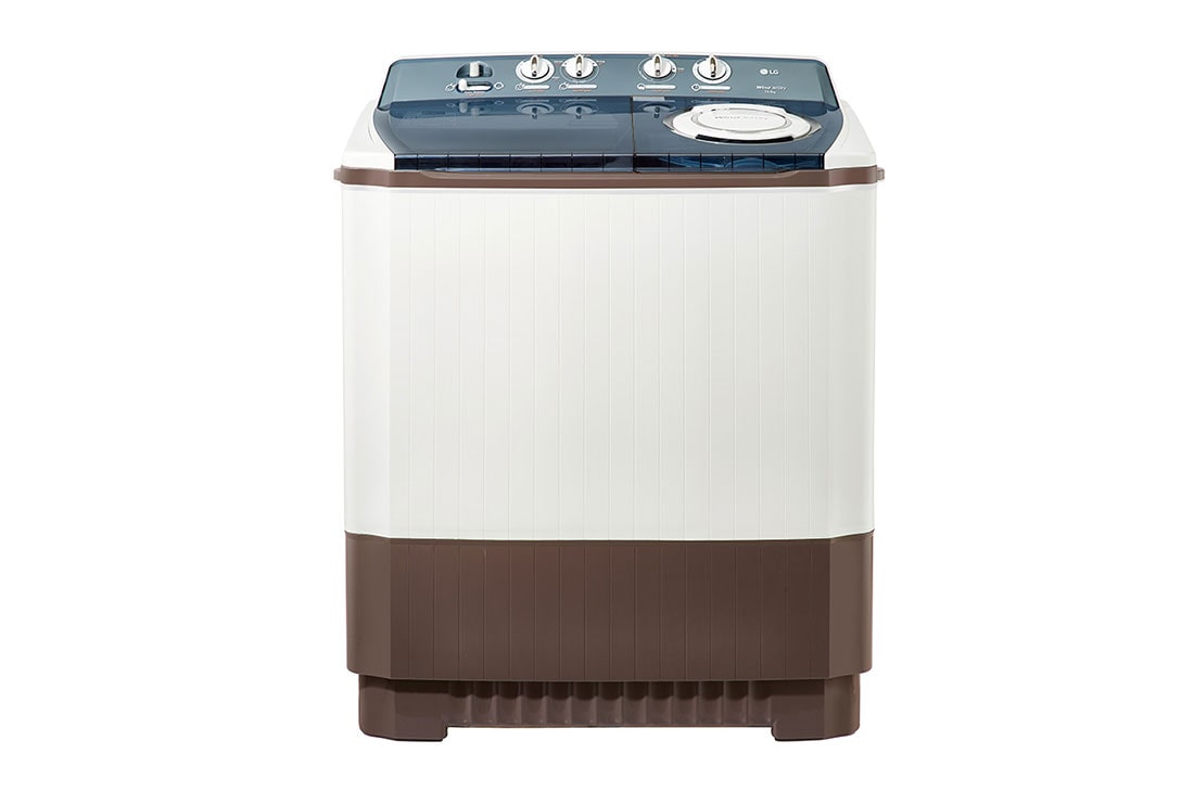 LG 8kg | TwinTub Washer| Roller Jet Pulsator | 3 Wash Program | Wind Jet Dry, Front view, P1401RONL