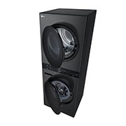 LG 13Kg/10Kg | WashTower | Front Load Washer/Dryer |Smart Pairing™| AI DD™ | TurboWash™ 360, perspective , WT1311PB, thumbnail 10