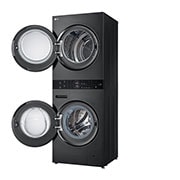 LG 13Kg/10Kg | WashTower | Front Load Washer/Dryer |Smart Pairing™| AI DD™ | TurboWash™ 360, right open , WT1311PB, thumbnail 15