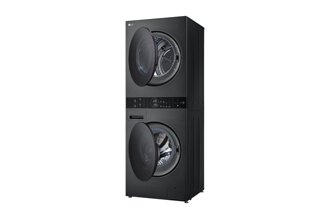 LG 13Kg/10Kg | WashTower | Front Load Washer/Dryer |Smart Pairing™| AI DD™ | TurboWash™ 360, right open , WT1311PB, thumbnail 14