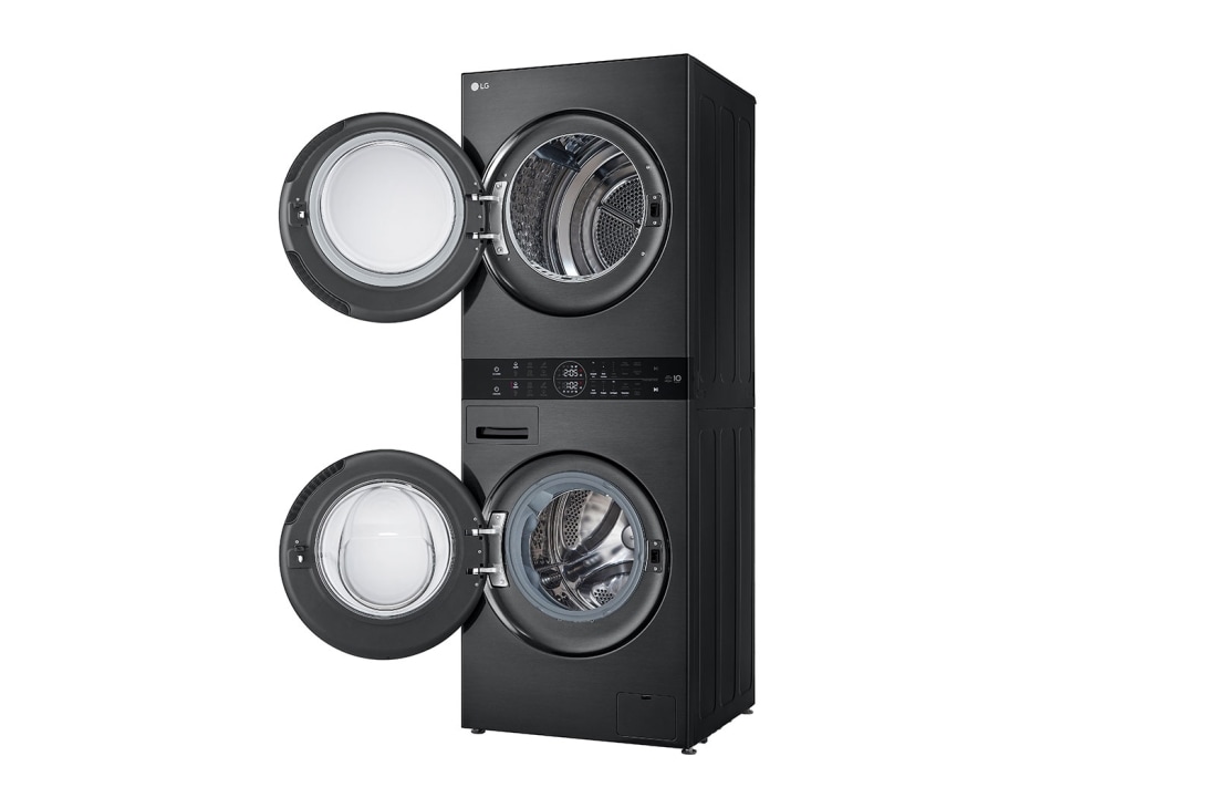 LG 13Kg/10Kg | WashTower | Front Load Washer/Dryer |Smart Pairing™| AI DD™ | TurboWash™ 360, right open , WT1311PB, thumbnail 15