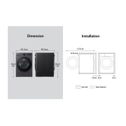 LG 15/8 Kg Wash and Dry Essence Graphite Washer, F0Z6DRP24, F0Z6DRP24, thumbnail 14
