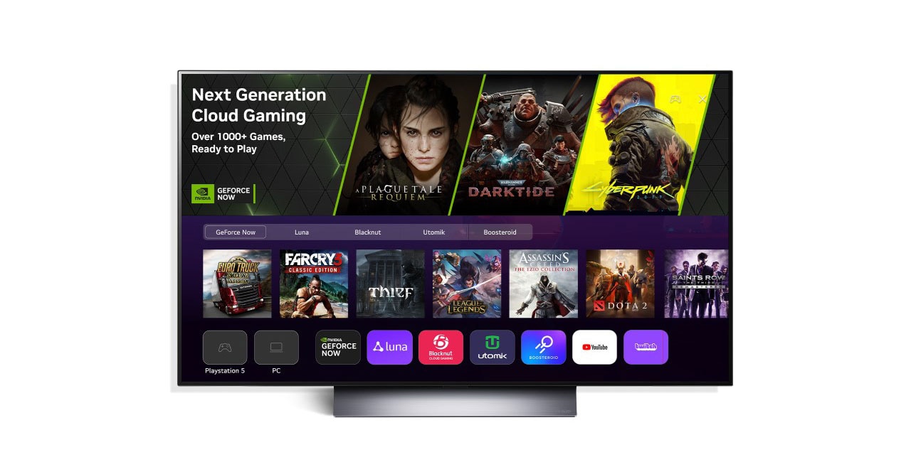 Gaming Shelf: LG anuncia interface dedicada e novos serviços de jogos em  nuvem para suas Smart TVs 