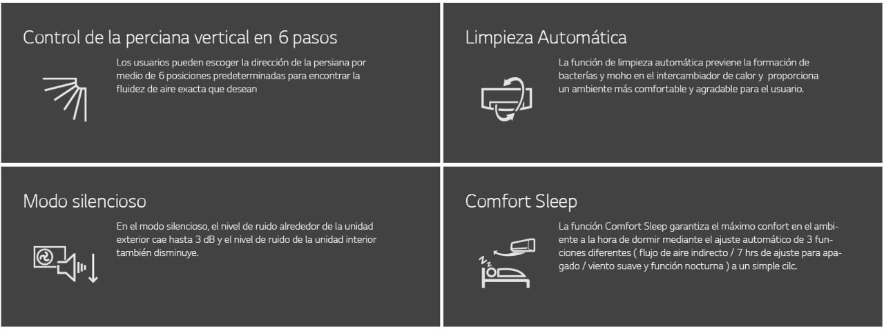 ESPECS AIRES LG COLOMBIA