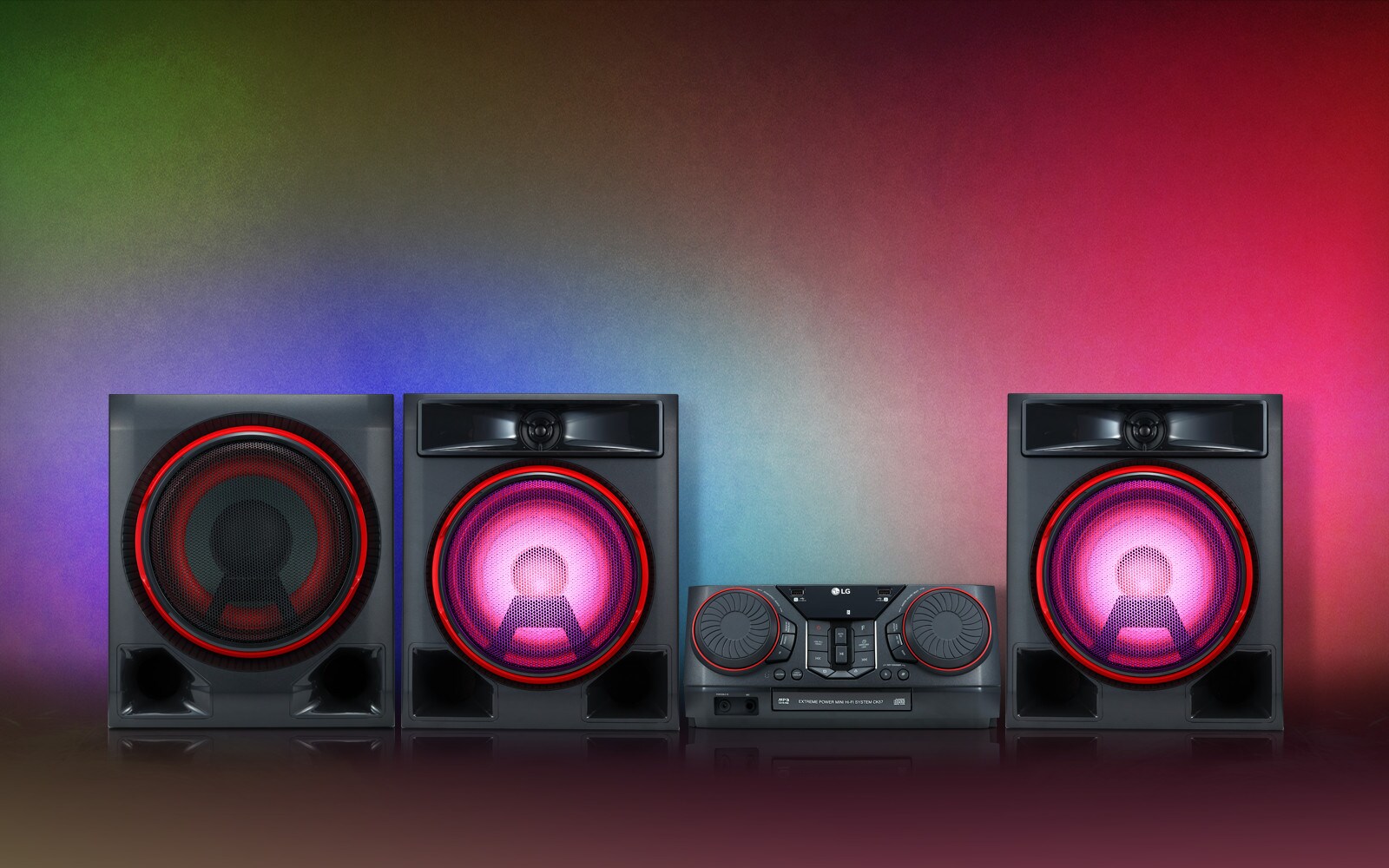 LG XBOOM CK57 de 1.100W RMS de Potencia LG Ecuador