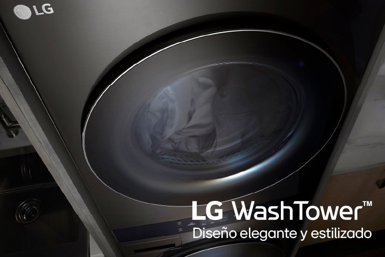 Imagen de una lavandería con Lavadora LG WashTower™ disponible en LG Ecuador