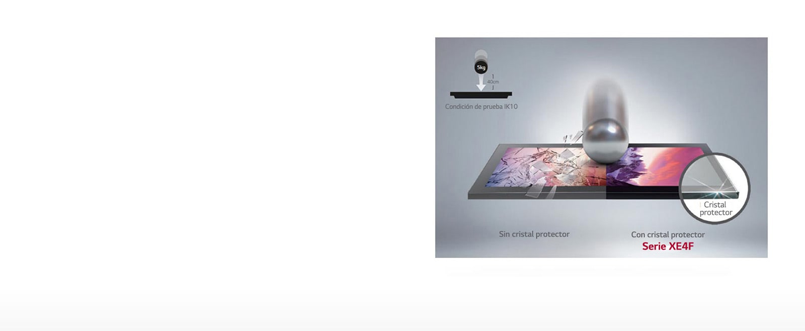 Cristal protector<br> (IK10 certificado)1