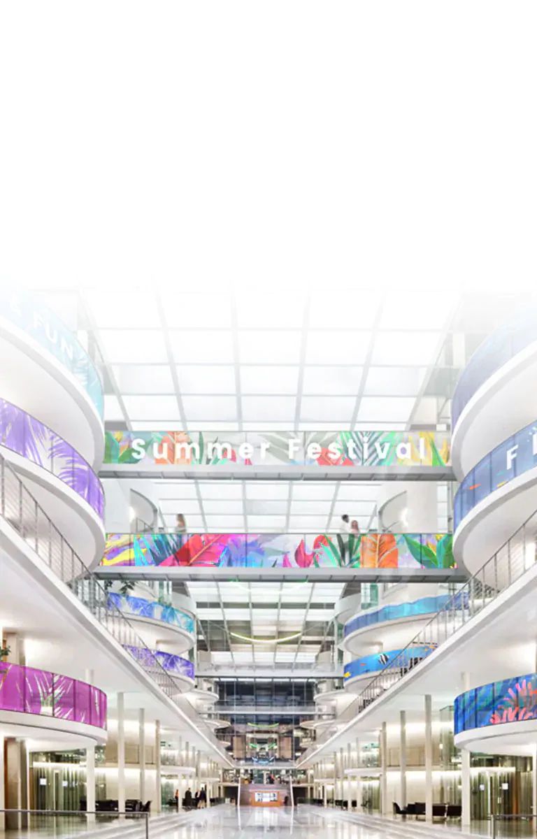 Lámina LED transparente