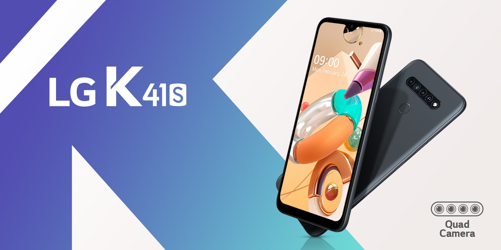 LG K41S con Pantalla FullVision de 6,55