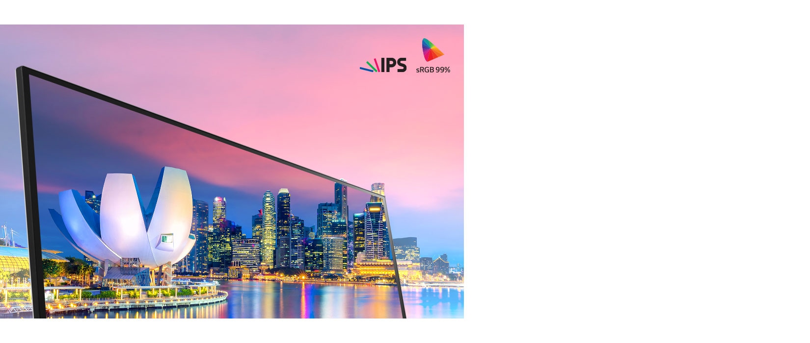 IPS con sRGB 99% (Tip.)<br>1