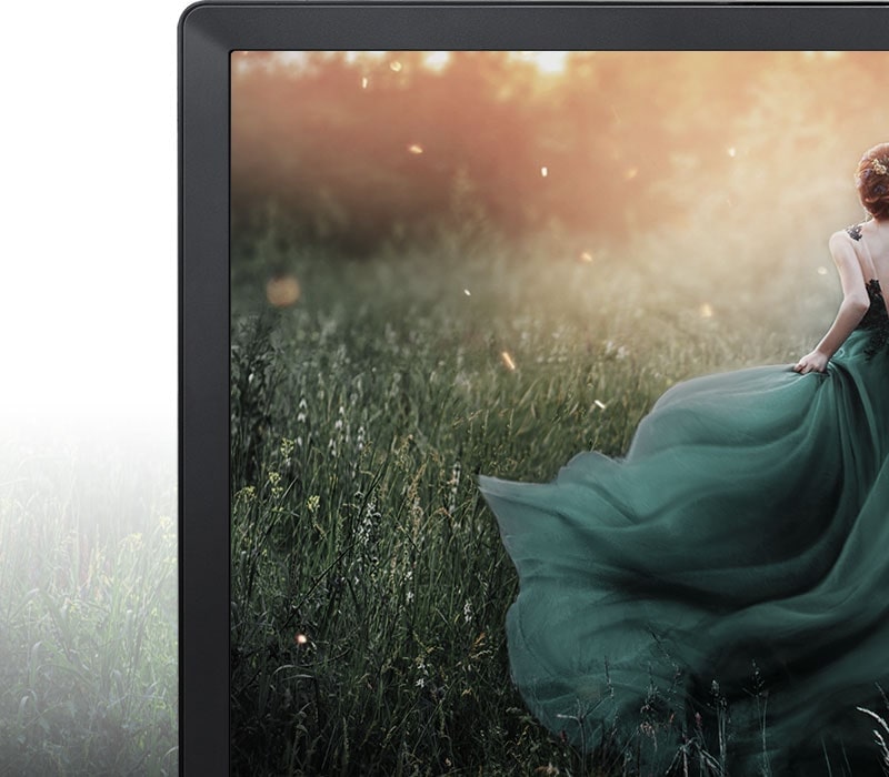 Monitor de TV LG compatible con imagen clara en modo convencional de gran angular