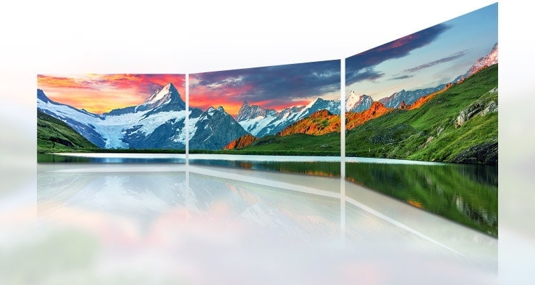 Pantalla LG LED TV que admite imágenes claras en ángulos amplios