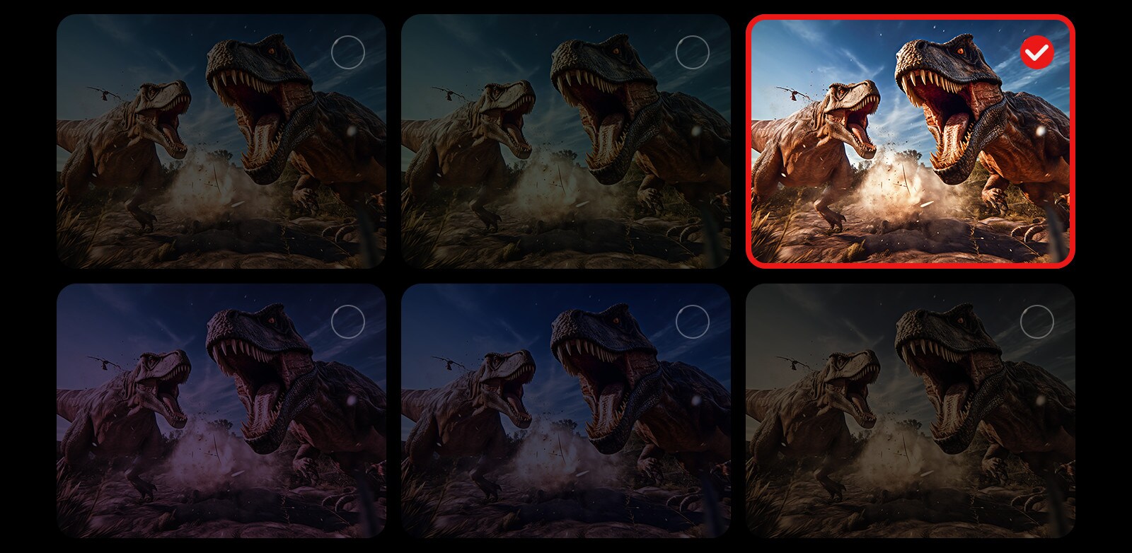 Vídeo animado de la función AI Personalized Picture Wizard en acción.