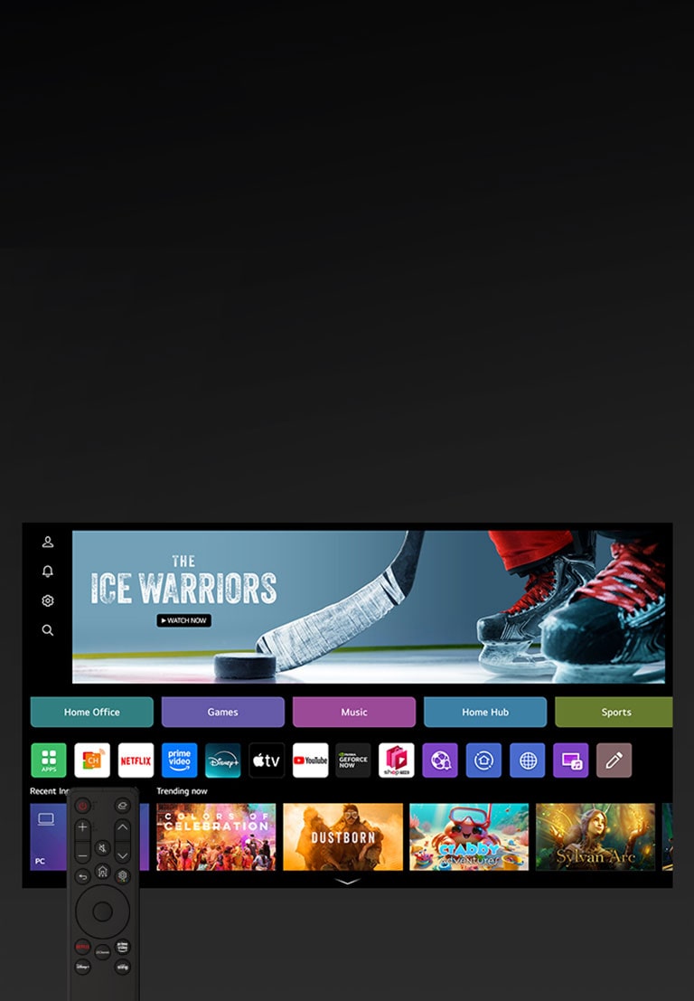 TV LG con pantalla webOS