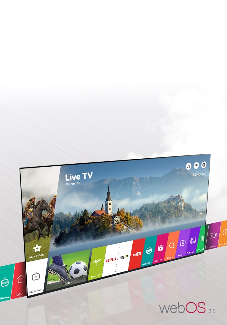webOS 3.5 simple y fácil de usar<br>2