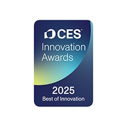 Insignia de los CES Innovation Awards&nbsp;2025 con mención a Lo mejor en innovación. 