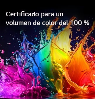 LG QNED evo AI Mini LED QNED80 con Dynamic QNED Color Pro llena la pantalla con ráfagas fluidas y vívidas de movimiento multicolor, similar a la pintura, con una vitalidad de color mejorada certificada para un volumen de color del 100&nbsp;%.
