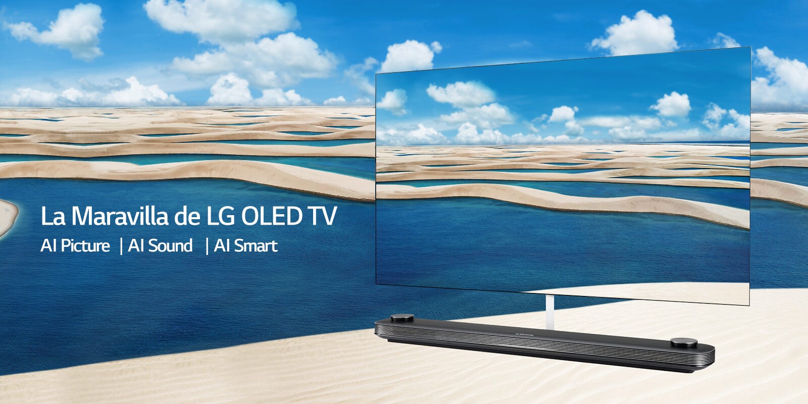 Descubre la maravilla de OLED Signature Wallpaper Smart TV AI 65