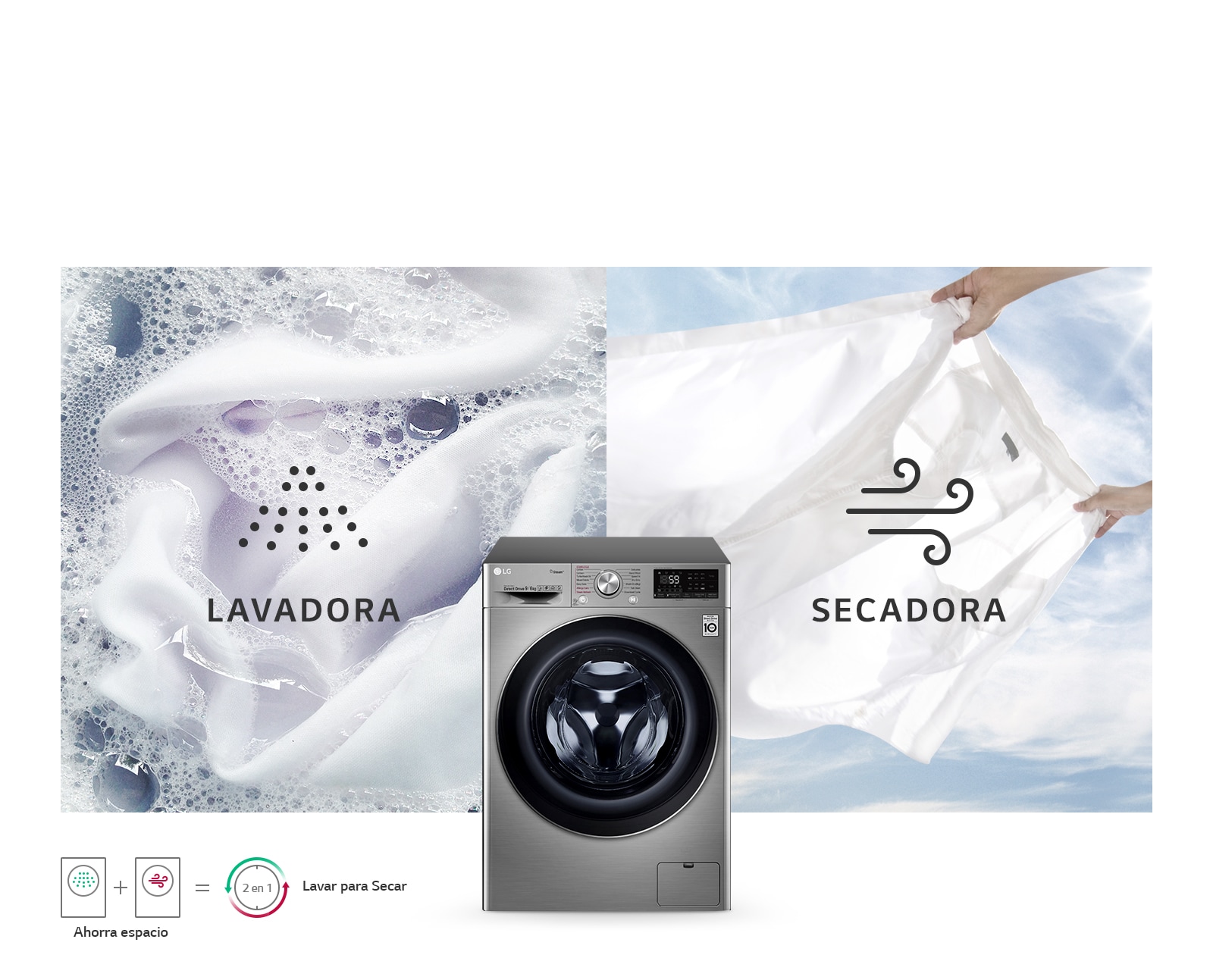 Lavadora y secadora en una1