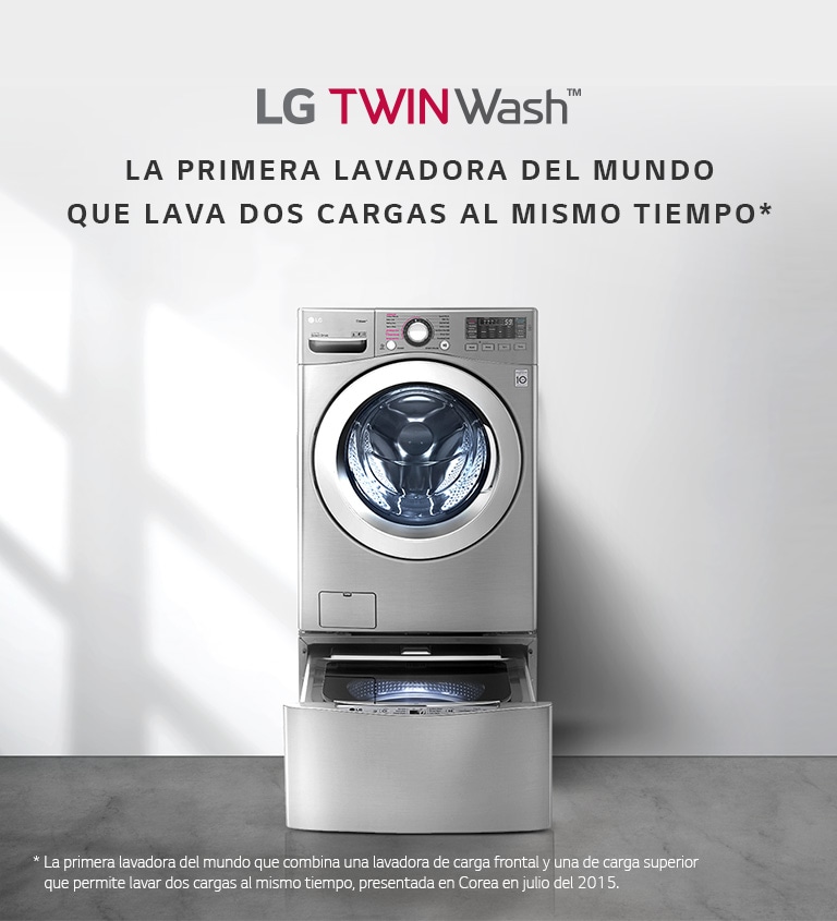 LG TWINWash, La primera lavadora del mundo que lava dos cargas al mismo tiempo WM20VVS6