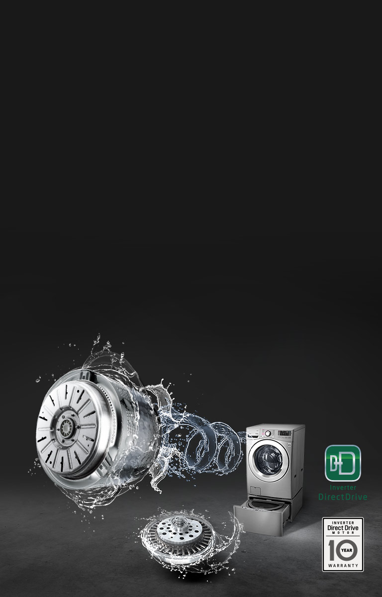 Menos vibraciones y rudios con Inverter Direct Drive de LG TWINWash | LG Ecuador