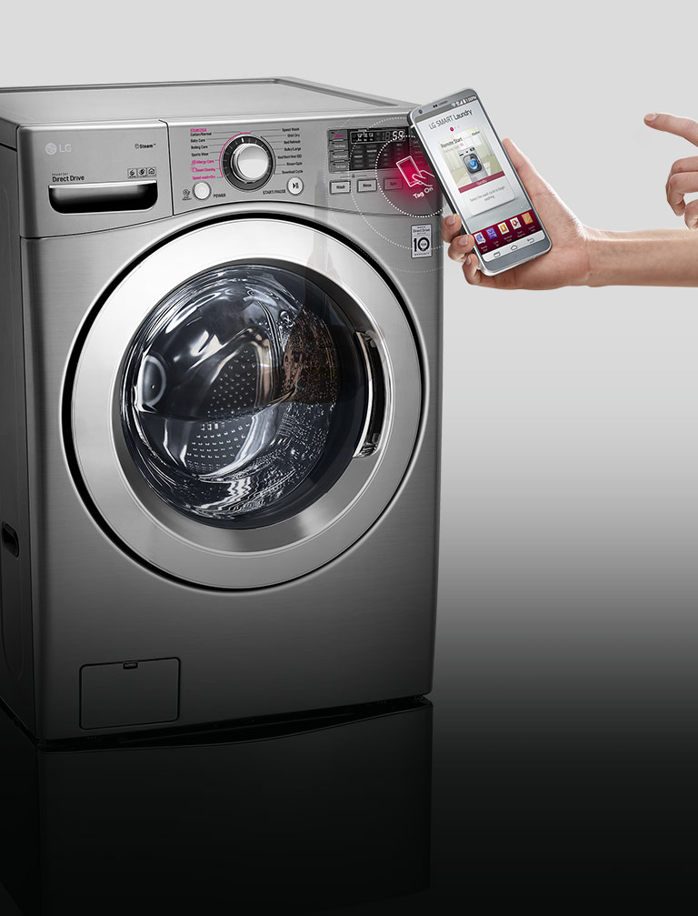 Con la etiqueta NFC Tag On podrás descargar nuevos programas para tu LG TWINWash | LG Ecuador