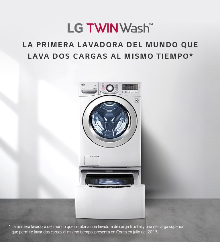 LG TWINWash, La primera lavadora del mundo que lava dos cargas al mismo tiempo WM20VVS6
