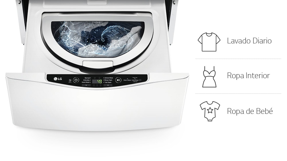 LG TWINWash™ Mini para las prendas pequeñas y delicadas