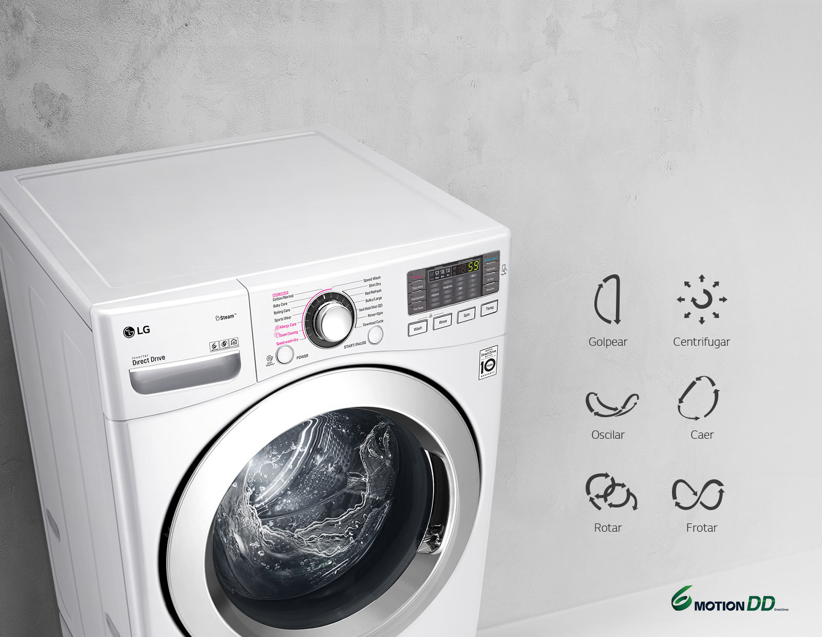 El lavado perfecto para cada tela con 6 Motion DD de LG TWINWash | LG Ecuador