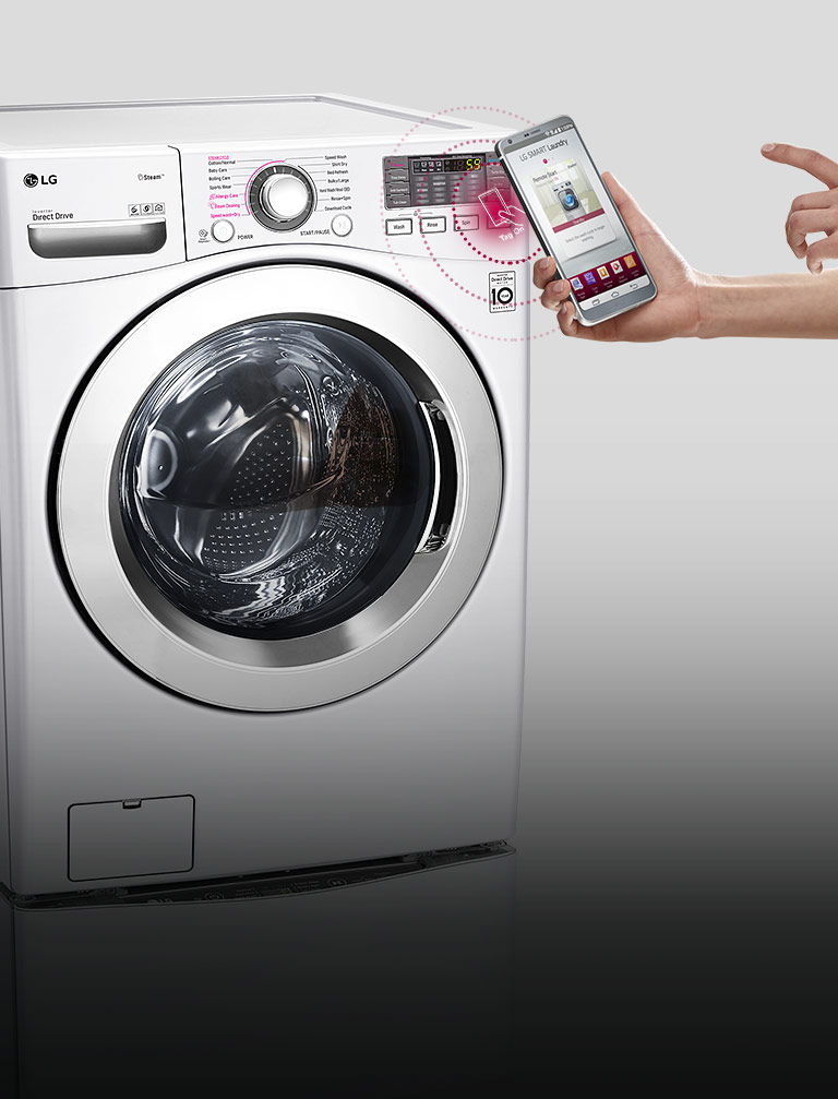 Con la etiqueta NFC Tag On podrás descargar nuevos programas para tu LG TWINWash | LG Ecuador