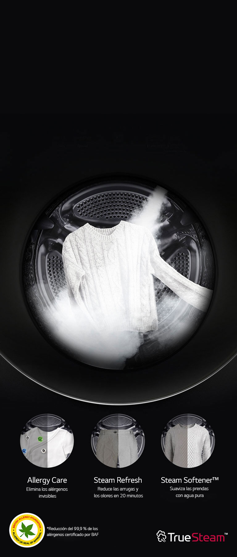 Elimina el 99% de los alérgenos<br>2