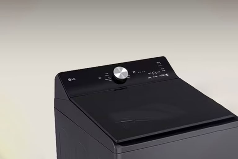 El control selector digital de la lavadora LG