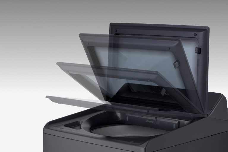 El control selector digital de la lavadora LG