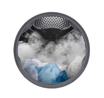 Desinfecta  ropa con vapor dentro de los agitadores