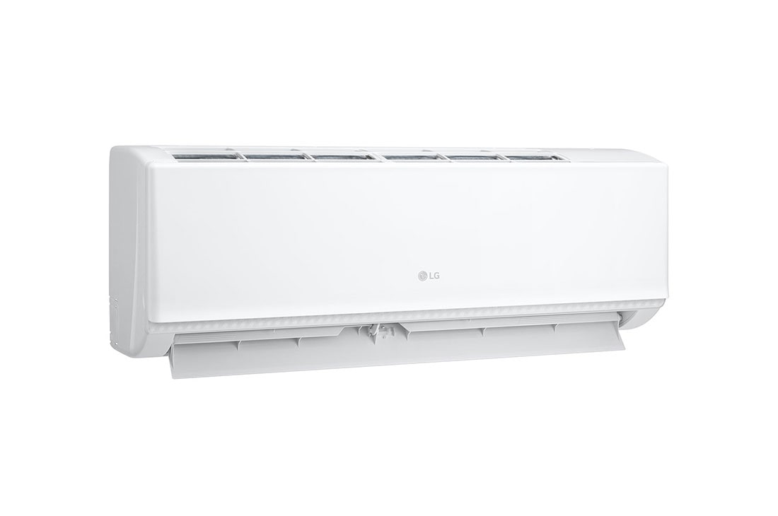 LG Aire acondicionado Split 12,000 BTU oscilación automática Auto diagnóstico, vista lateral izquierda con frente abierto, SX122CL3, thumbnail 6