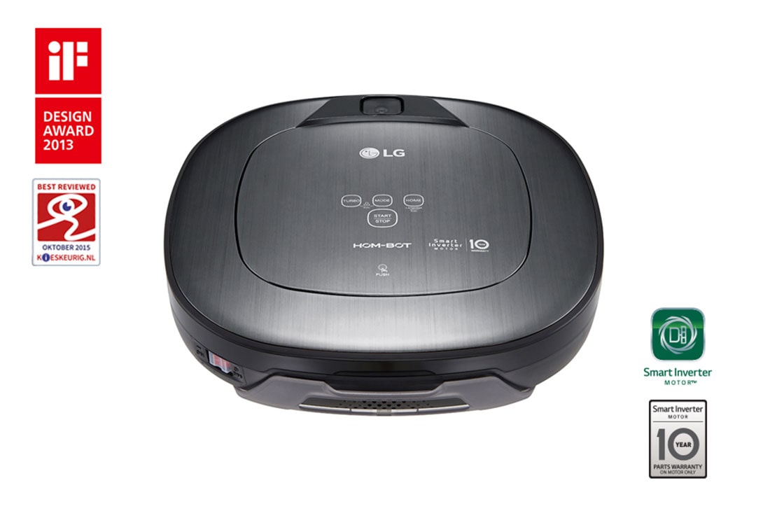 LG iRobot Aspiradora Hombot LG VR6480MS, Metálico, VR6480MS