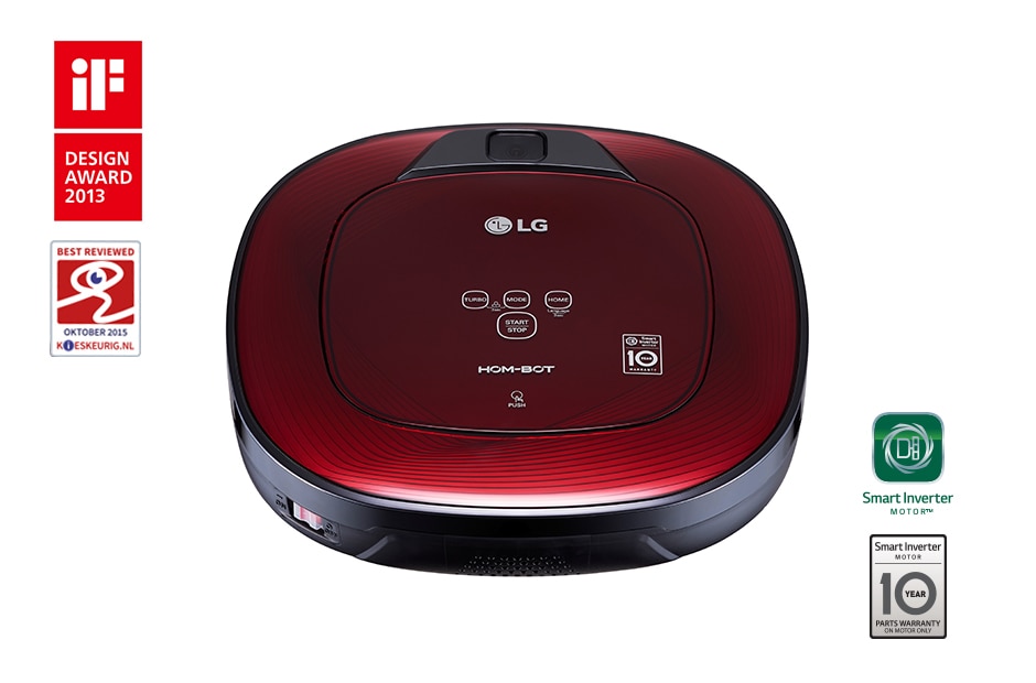 LG iRobot Aspiradora Hombot LG VR6480RR, Ruby Red, VR6480RR