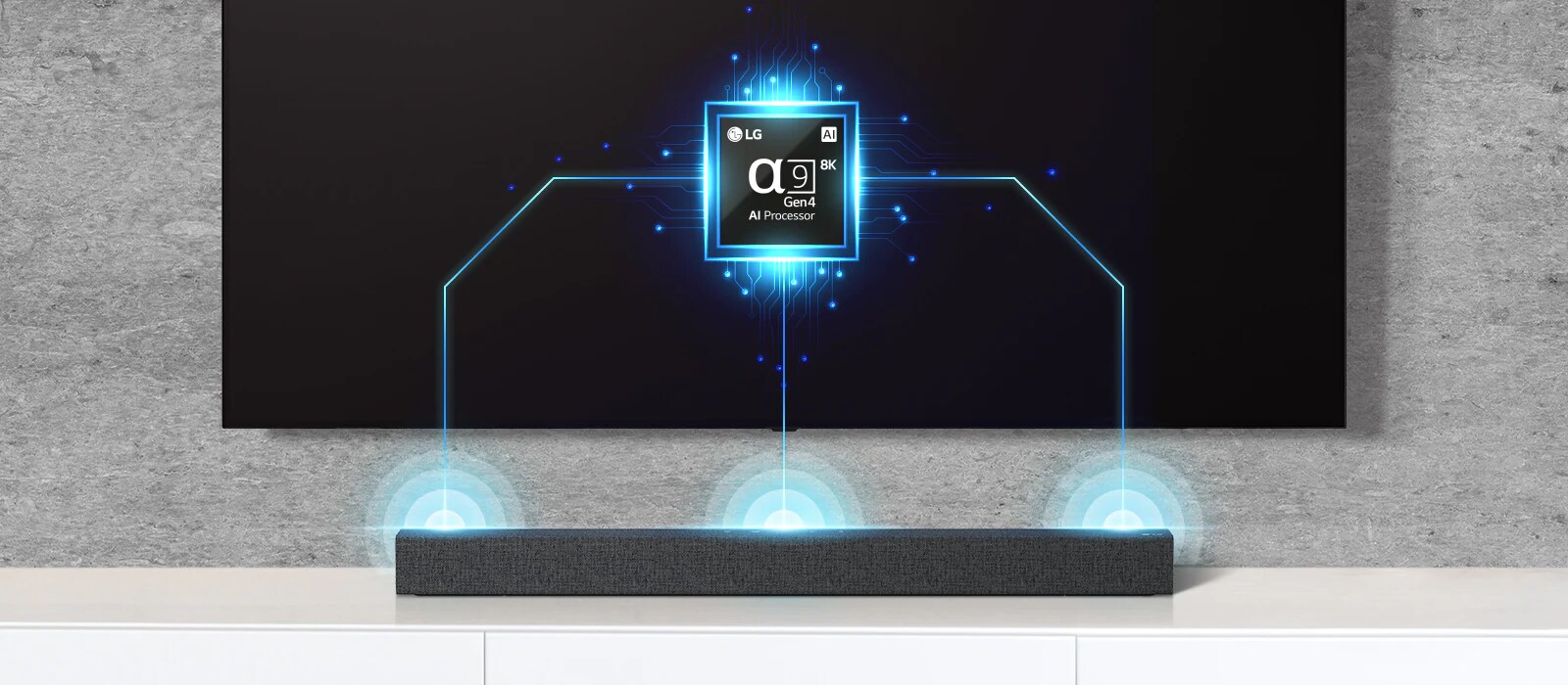 Imagen del procesador Alpha 9 que hace que los televisores LG tengan una calidad de imagen extraordinaria