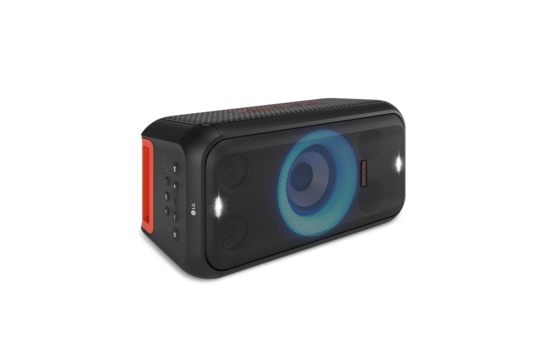 LG XBOOM XL5S Bocina portatil con bateria de hasta 12Hrs, LED RGB, entrada karaoke y guitarra, resistencia a salpicaduras, Power Bank., slide view, XL5S, thumbnail 6