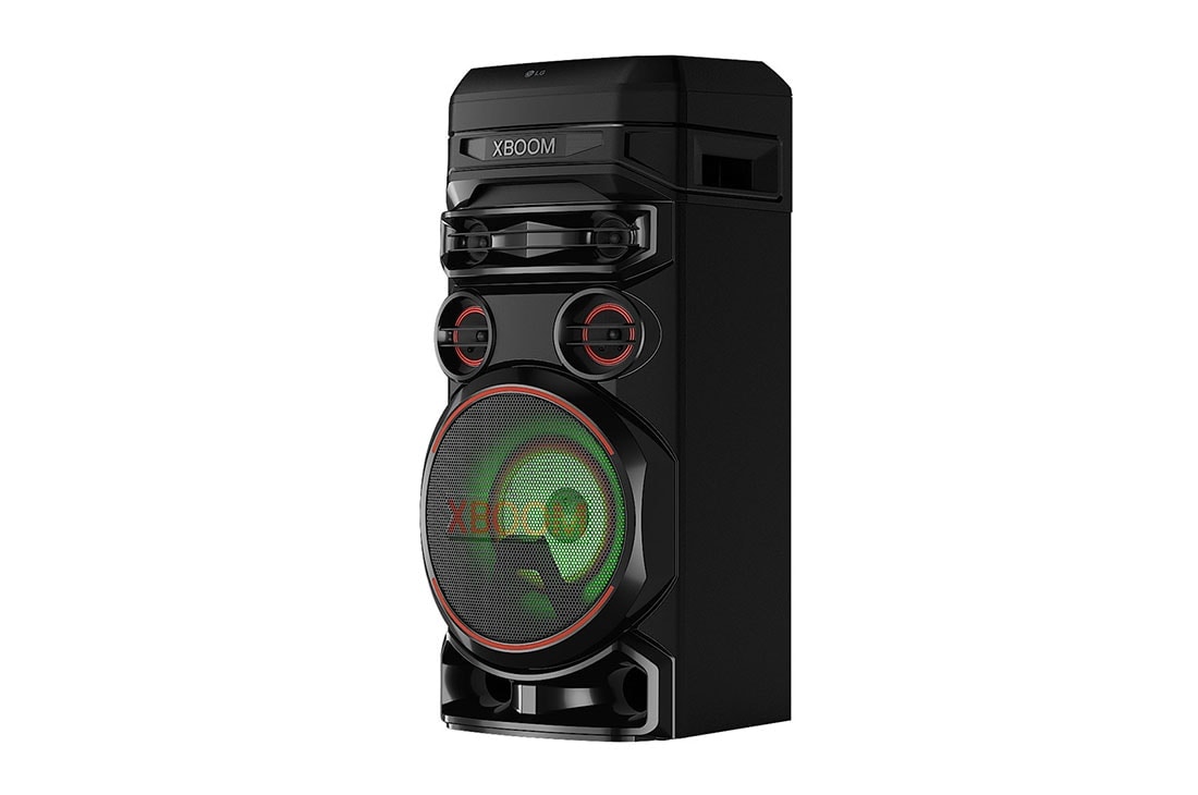 LG Torre de sonido LG XBOOM RNC7 | Karaoke Star | Potenciador de bajos | Doble salida de medios | DJ App y DJ Pad | Super Bass Boost | Multi Bluetooth, vista derecha de 30 grados, RNC7, thumbnail 3