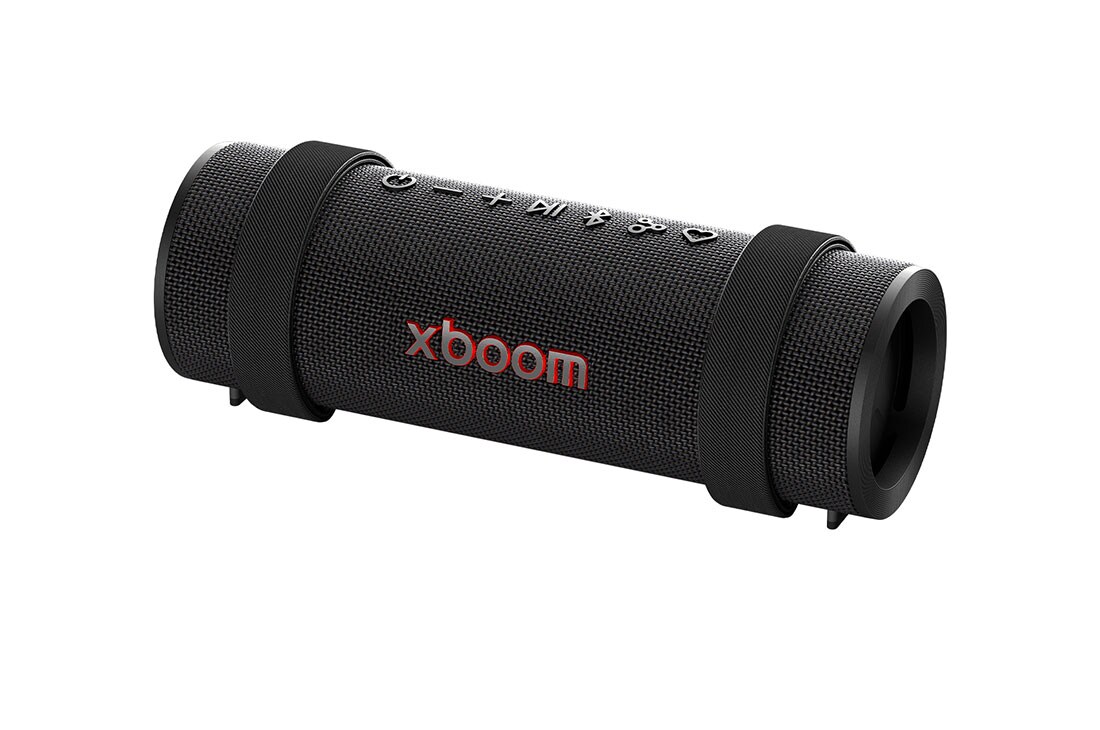 LG xboom Grab by will.i.am | Bocina Bluetooth portátil | 30W | 20 horas de duración | IP67 | Resistencia militar | Negro, side view, GRAB, thumbnail 2