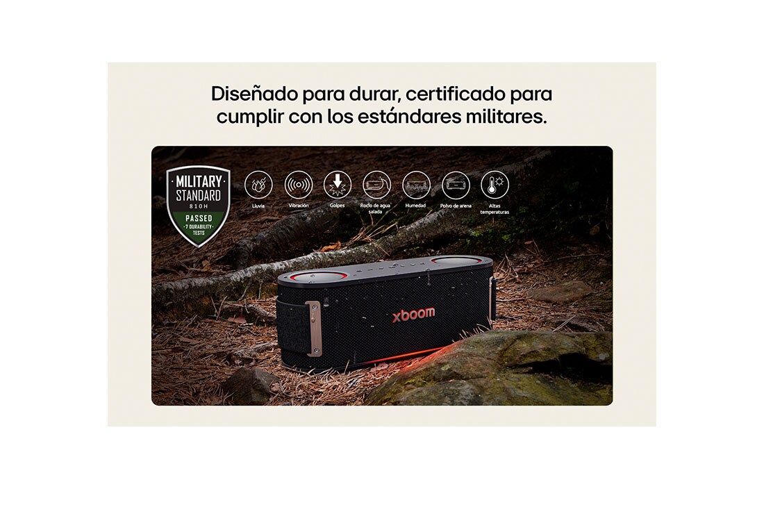 LG xboom Bounce by will.i.am | Bocina Bluetooth portátil | 40W | 30 horas de duración | IP67 | Resistencia militar | Negro, USB cards, BOUNCE, thumbnail 10